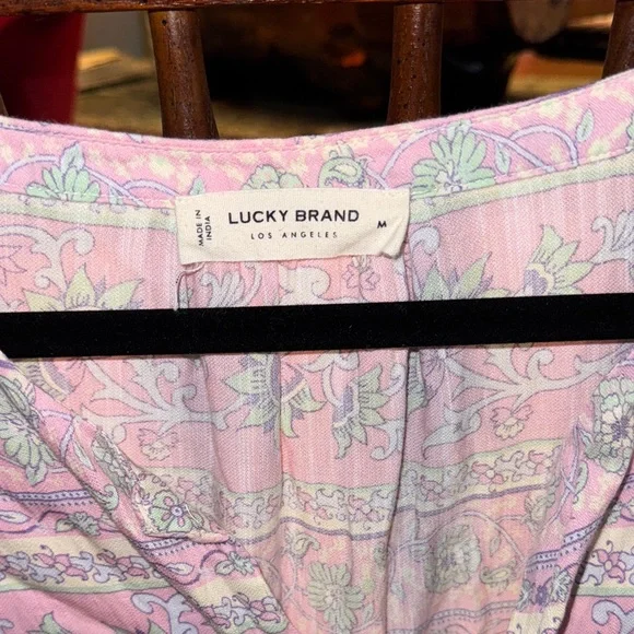 Lucky Brand Women's Lavender Floral Blouse - Picture 2 of 3
